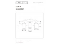 Plafondspot TAYLOR 4x - Zwart Zwart 12 Plafondspot TAYLOR 4x - Zwart Zwart -EGLO || Zuiver Verkoop lucide taylor 40165 1