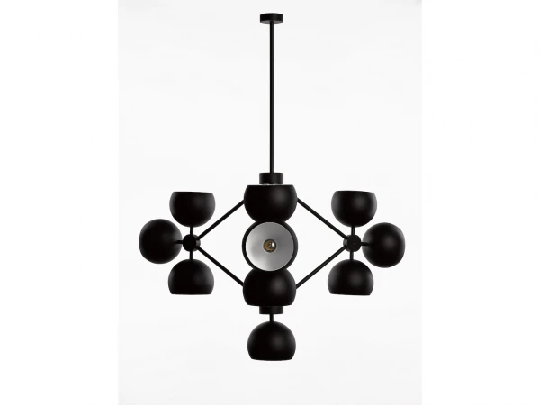 Hanglamp GUGGENHEIM 10x - Zwart Zwart 1 Hanglamp GUGGENHEIM 10x - Zwart Zwart