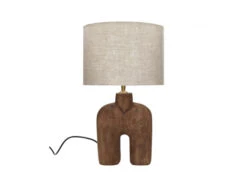 Tafellamp LAMPEDUSA - Mango Hout Bruin
