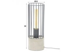 Tafellamp CILINDER - Beton/zwart Grijs -EGLO || Zuiver Verkoop richter young design cilinder 50779