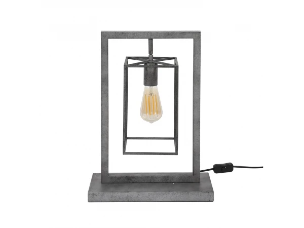 Tafellamp CUBIC TOWER - Oud Zilver Zilver 3 Tafellamp CUBIC TOWER - Oud Zilver Zilver - Afbeelding 3