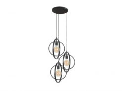 Hanglamp TURN 3x - Charcoal Zwart