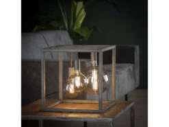 Tafellamp KUBUS XL - Oud Zilver Grijs