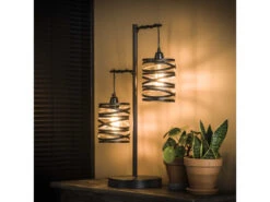 Tafellamp SPINDLE - Slate Grey Bruin